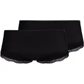 Skiny Panty "Classicotton" 2er Pack, bequem, basic, mit Spitze, Baumwollmix