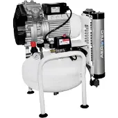 Aerotec Kompressor AEROMEDIC XTR 2D-25L, 72 dB(A), 600W, 230V, 8 bar, ölfrei, mit Druckminderer & Trockner, Kesselinhalt 25L