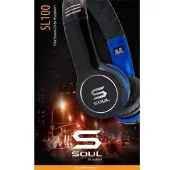 Hama SOUL On-Ear-Kopfhörer SL100 Schwarz Blau