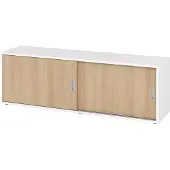 Hammerbacher Sideboard 1,5OH, Weiss/Eiche