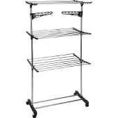 Generic Trocknungsturm 6 Gestelle 80x57x165 cm - 17 Meter Trockenraum - Weiß