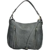 Rieker Damen Schultertasche mit zwei Ziereißverschlüssen H1016, Farbe:Grün