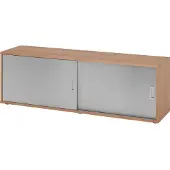 Hammerbacher Sideboard 1,5OH, Nussb./Silber