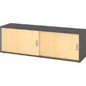 Hammerbacher Sideboard 1,5OH, Graphit/Ahorn