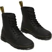 Dr. Martens Combs Lederstiefel in Schwarz – Größe 11 (UK) – 46 (EU) – 12 (US) / Schwarz