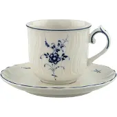 Villeroy Boch VIEUX LUXEMBOURG Espressotasse 2tlg weiß blau Porzellan WA