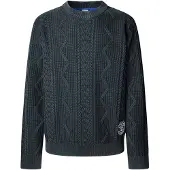 Pepe Jeans für Herren. PM7000001 Perry marineblauer Pullover (XXL), Lässig, Baumwolle