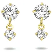 Marie-Celeste -Celeste Overhangers Zirkonia - Gold