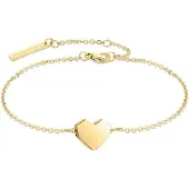 Liebeskind berlin Armband - Edelstahl Urban Heart - Gr. ONESIZE - in Gold - für Damen
