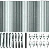 vidaXL Bodenmontierter Sechseckzaun 100 x 1,5 m Grau Netz
