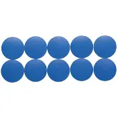 MAUL Solidmagnete, ø 38 x 15,5 mm, 10 Stück, blau