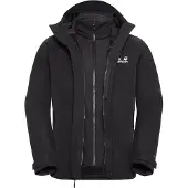 Jack Wolfskin Damen Wild Places 3in1 Jkt W, Schwarz, XXL EU
