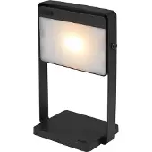 Nordlux Design-Tischleuchte Saulio Schwarz wiederaufladbar