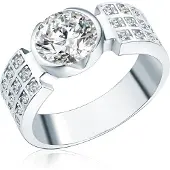 Rafaela Donata Ring Sterling Silber Zirkonia in silber | Gr.: 48
