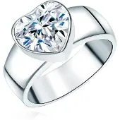 Rafaela Donata Ring Herz Sterling Silber Zirkonia in silber | Gr.: 52