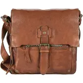 Harold's Leder Umhängetasche Schultertasche Submarine Crossbag Cognac braun
