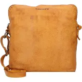 Harold's Leder Umhängetasche Schultertasche Submarine Postbag Upend Yellow dunkelgelb