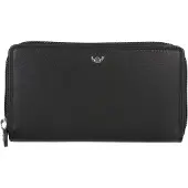 Golden Head Polo Zip Around Wallet Black