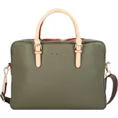 Bugatti Aktentasche "Damen ELLA", Damen, Gr. B/H/T: 37cm x 27cm x 6cm onesize, grün, Kunstfaser, unifarben, Taschen Aktentasche