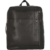 Spikes & Sparrow Leder Rucksack Freizeitrucksack mit Laptopfach Bronco Backpack Black schwarz