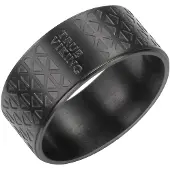 True Rebels Ring Edelstahl in schwarz | Gr.: 70