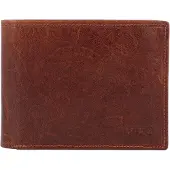 MIKA 42222 Geldbörse Querformat RFID Leder braun
