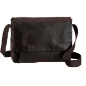 Strellson Leder Messenger Brick Lane Jeremy darkbrown