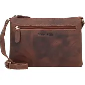 Greenland Nature Leder Umhängetasche Monte Crossbody Bag Brown braun