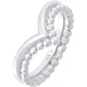 Elli Ring Kugel Design V-Form Stacking 925 Silber Elli Silber