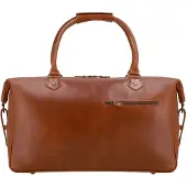 Buckle & Seam Leder Reisetasche Linwood Weekender Cognac / Blue braun