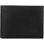 Buckle up BUCKLE & SEAM Leder Geldbörse Bill Blu Wallet Black schwarz