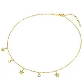 Eastside Halskette Damen Edelstahl gold, ONE SIZE 613947-0001-09999