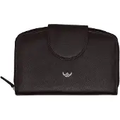 Golden Head Leder Geldbörse Polo RFID Protect Zipped Ladies Purse Wallet Black schwarz