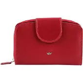 Golden Head Leder Geldbörse Polo RFID Protect Zipped Ladies Purse Wallet Red rot