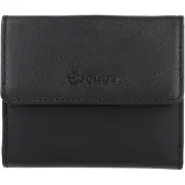 Esquire Leder Geldbörse Peru Lady Wallet Black schwarz