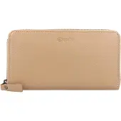 Esquire Leder Geldbörse Peru Zip Around Wallet Taupe beige