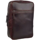 Leonhard heyden Leder Umhängetasche Sling Bag Roma Crossbag Brown braun