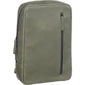 Leonhard heyden Leder Umhängetasche Sling Bag Den Haag Crossbag Olive olivgrün