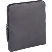 Leonhard heyden Leder Umhängetasche Den Haag Shoulder Bag Grey dunkelgrau
