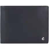 Esquire Leder Geldbörse Harry RFID Wallet Quer Blue blau