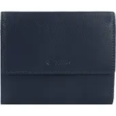 Esquire Leder Geldbörse Viktoria Wallet With Flap Navy dunkelblau