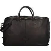 Harold's Leder Reisetasche Submarine Travelbag Black schwarz