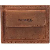 Greenland Nature Leder Geldklammer Monte Dollarclip Brown braun