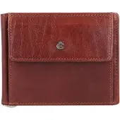 Esquire Leder Geldklammer Toscana Money Clip Coffee dunkelbraun