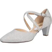 Gabor 01.363 Damenschuhe - Riemchen Pumps silber Elegant NEU