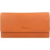 Esquire Leder Geldbörse Peru Ladies Purse Cognac hellbraun
