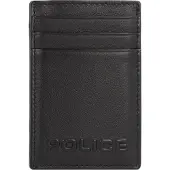 Police PT389-08536 Kreditkartenetui Leder 7 cm mit Geldscheinklammer Police Black