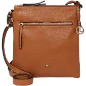 L.credi Umhängetasche New Orleans Crossbody Bag Cognac hellbraun
