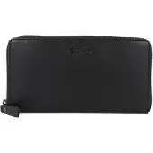 Esquire Leder Geldbörse Peru Zip Around Wallet Black schwarz
