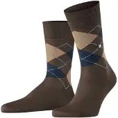 Burlington Manchester Socken Kariert Braun 5043